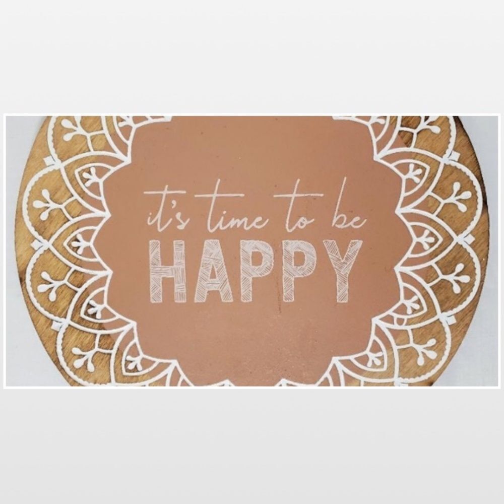 New Be Happy Wood Home Sign - Picture 4 of 12